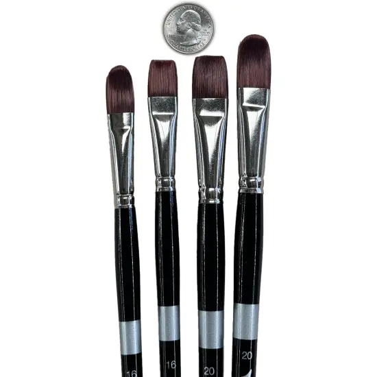 Trekell Crimson Taklon - Long Handle - Big Brush {2}