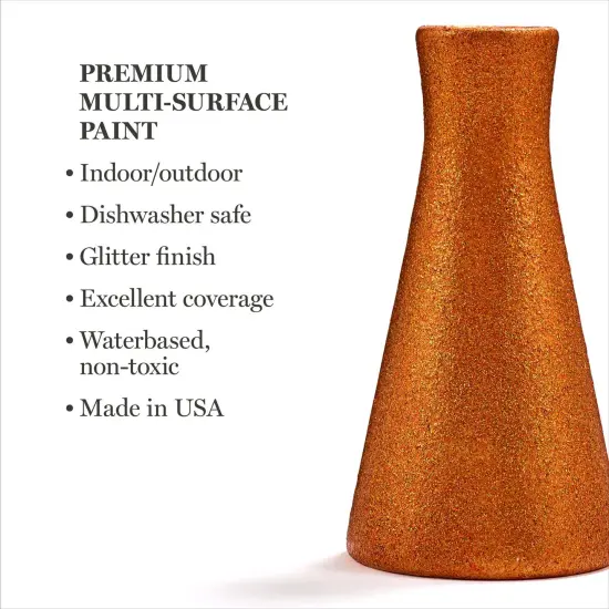 Martha Stewart&trade; Studio Lights Collection - Multi-Surface Glitter Paint Set - 10 pc. - 68708 {3}