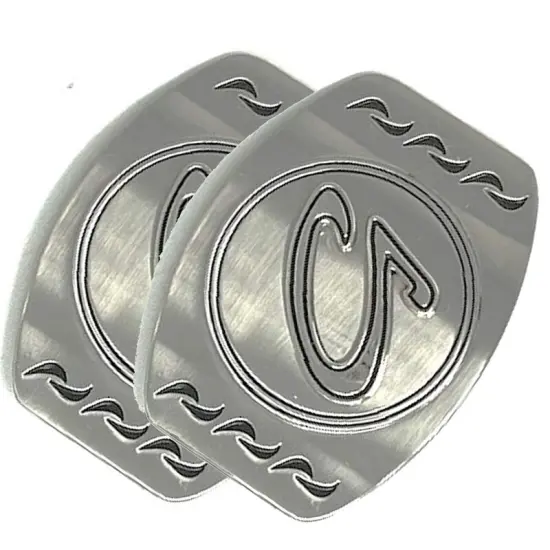 Belt Buckle Letter Casted Raised Nickle Plate 1.5" Loop Under with Prong {6}