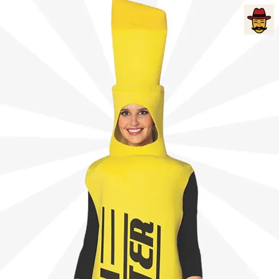 Highlighter Costume Funny Office Supply Group Halloween Tunic Outfit Yellow {6}