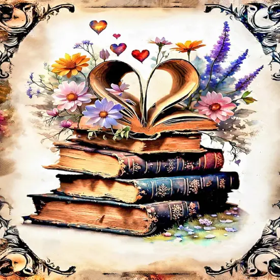 Diamond Art Dots Retro Gem Art Painting Crafts for Home Wall Decor 11.8x15.7inch {1}