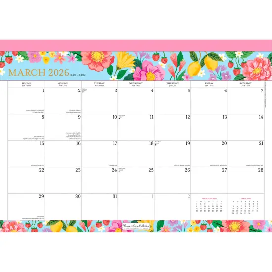 Bonnie Marcus OFFICIAL | 2026 17 x 12 Inch Monthly Desk Pad Calendar {2}