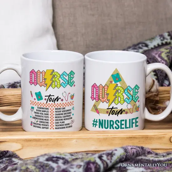 Nurse Life Tour Mug, Medical Worker Gift {2}