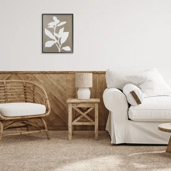 Stupell Industries Frosted Linen Floral Framed Giclee, design by Vanna Lam {2}