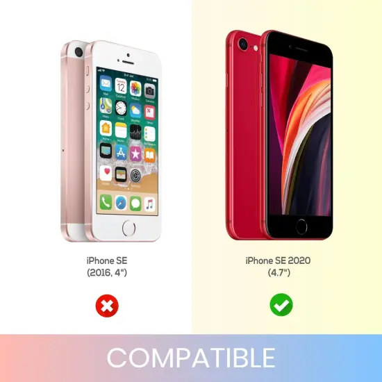 Liquid Silicone Case For iPhone SE 2020, Soft Touch Full Body Protection with Microfiber Lining Ultra Slim Gel Cover Lavender Purple, by Insten {4}