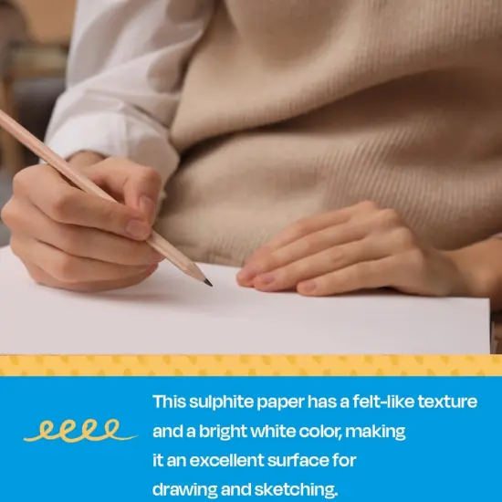 Sax Sulphite Drawing Paper, 90 lb, 18 x 24 Inches, Extra-White, Pack of 500 {5}