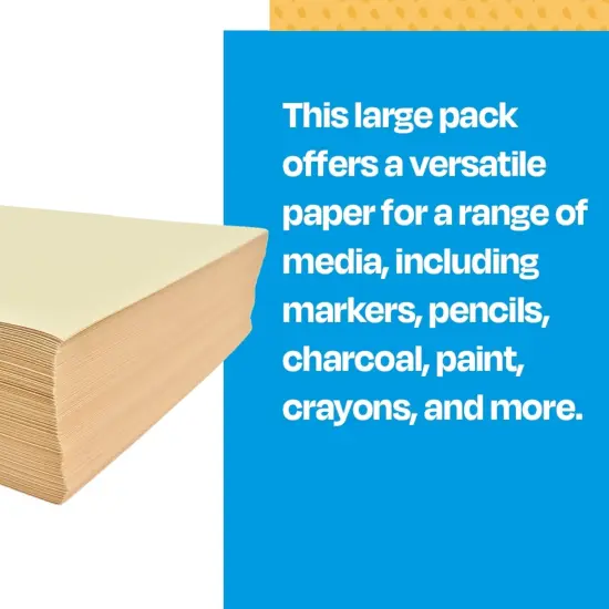 Sax Manila Drawing Paper, 60 lb, 18 x 24 Inches, Pack of 500 {5}