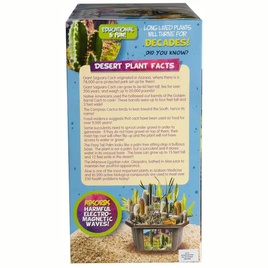 Toys By Nature: Desert Dome - DIY Biosphere Terrarium Starter Kit, Grow & Cultivate An Indoor Mini Garden, Cacti & Succulent Plants, Adults-Kids 4+ {6}
