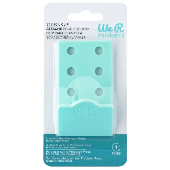 We R Precision Press Stencil Clip-Blue {1}