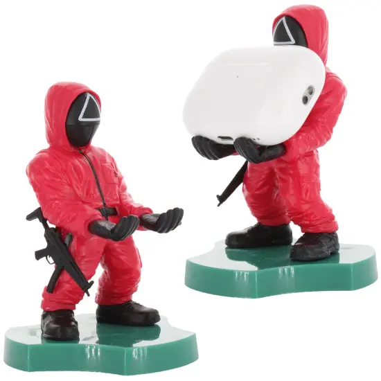 Exquisite Gaming: Cable Guys Holdems: Squid Games: Triangle Guard - Earbud & Phone Holder, Mini Collectible With a Twist, Series Licensed Figure {7}