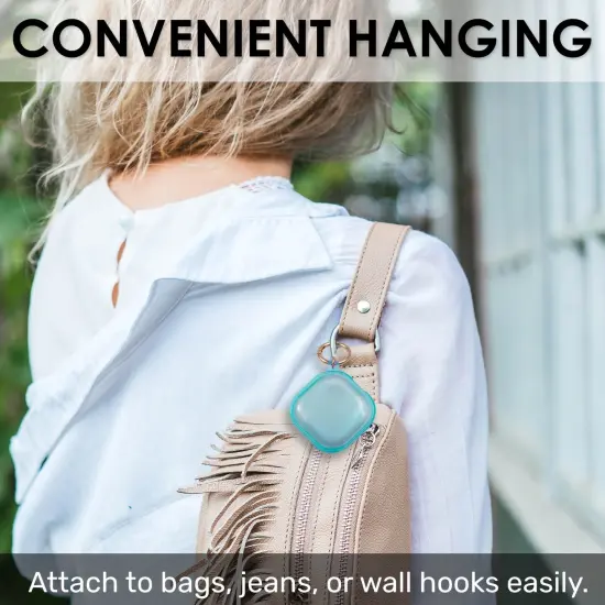 Insten Case For Samsung Galaxy Buds Pro Case (2021) / Galaxy Buds Live Case (2020) Soft TPU Protective Cover with Keychain, Support Wireless Charging, Clear Blue {5}