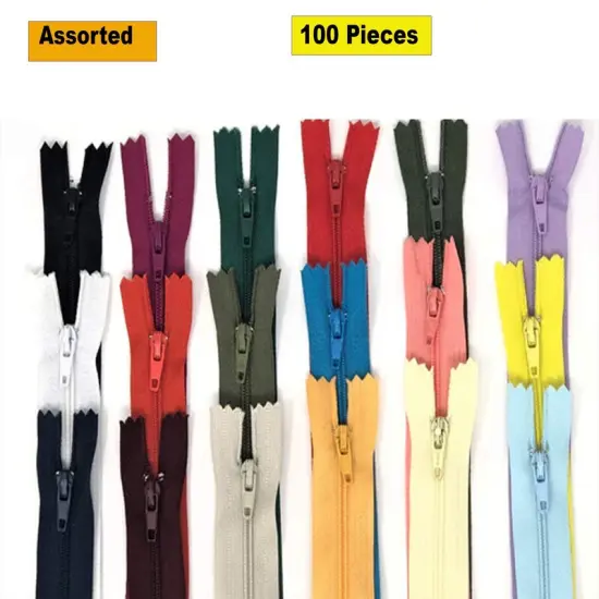 Nylon Zippers 7 Inches Coil #3 Closed Bottom {1}