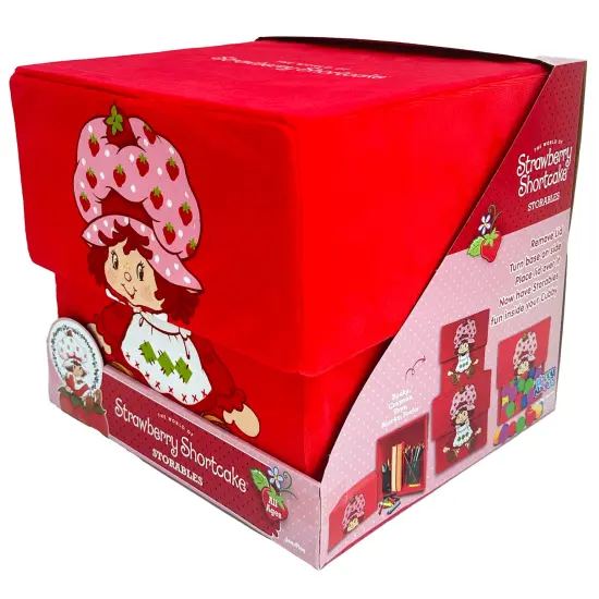 Strawberry Shortcake: Storable 12" Box - Red Character Themed Bin, Fabric Storage Container, Opening Top Lid, Holds Toys-Books-Games & More, Licensed {7}