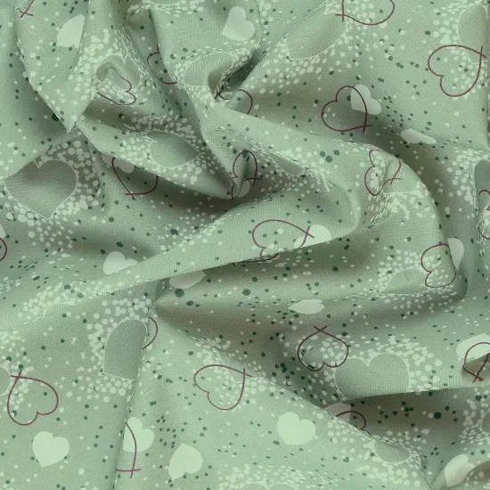 Mook Fabrics Hearts Adored Cotton Fabric [45 in. Wide] - By The Yard Sage {2}