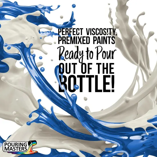 Pouring Masters Caribbean Blue Ready to Pour Acrylic Pouring Paint - Premium 64-Ounce Pre-Mixed Fluid Acrylic Paint - Fluid Art Supplies for Canvas, Wood, Paper, Tile & Rocks {2}