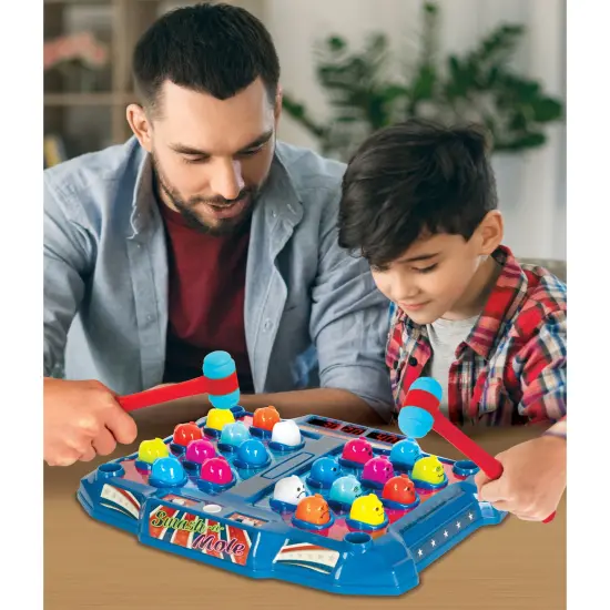 Retro Arcade: Electronic Smash-A-Mole - Tabletop Game, Moles Light Up, 4 Playing Modes, 1-2 Players, Ages 6+ {6}