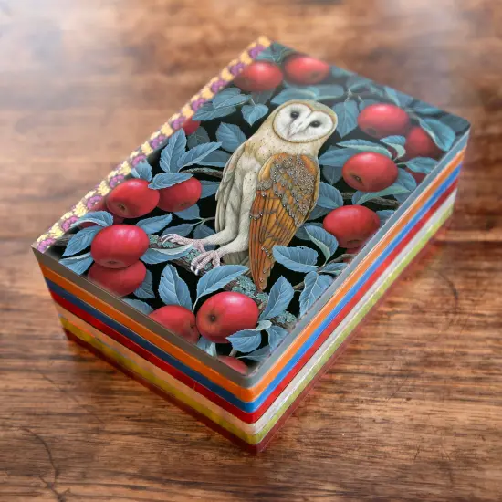 eeBoo Piece & Love: Barn Owl Gilded Journal - Hardcover Adult Diary Book, Journaling & Sketching, 112 Dotted & Lined Pages, 81lb Acid-Free Paper {5}