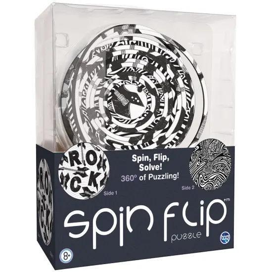 Spin Flip Puzzle: Hypnotic 2L- 14 Rings - 2-In-1: Double-Sided Puzzle, Spin-Flip-Solve, 360 Degress Of Puzzling, Fidget Toy, Adults & Kids 8+ {1}