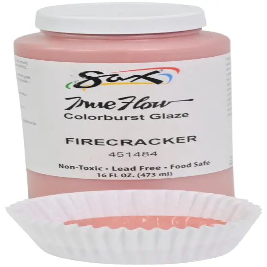 Sax Colorburst Glaze, Firecracker Red, 1 Pint {3}