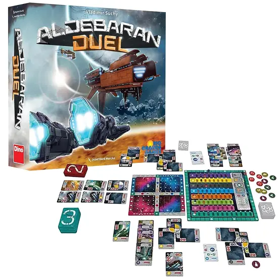 Rio Grande Games: Aldebaran Duel - Economic Strategy Game, Space Theme, Colonize- Research-Dominate, Empire Development, 2 Players, 45-90 Mins {6}