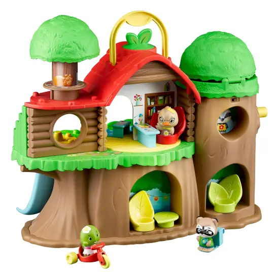 Timber Tots: The Klorofil's Schoolhouse - 13pc Nature Toy Playset, 3 Animal Figurines & Accessories, Rotate-Snap-Crank Features, Kids & Toddlers 18Mo+ {3}