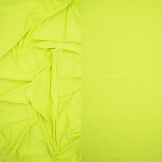 1 Yard Venecia Solid Knit Fabric Soft Stretch 58/60 Inches Wide Lime Neon {1}