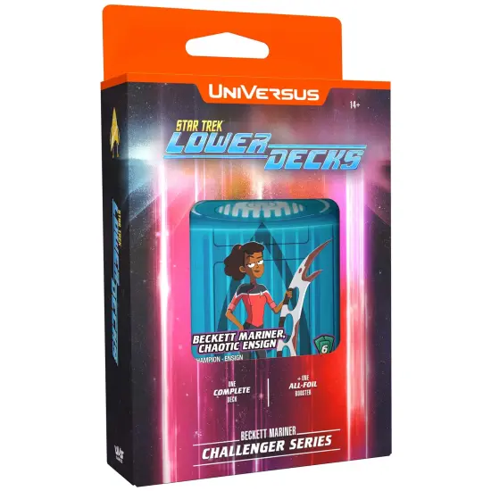 UniVersus: STAR TREK Lower Decks: Challenger Series - Mariner - 63 Cards, 2 Characters, Ready To Play Deck-Building Card Game, 6 Foil/Alt Art Cards {3}