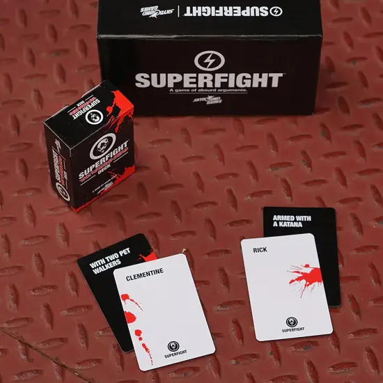 Superfight: The Walking Dead Deck - 100 Themed Cards, Standalone Or Expansion, Who Would Win In A Fight, Ages 8+ {3}