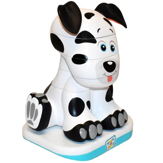 Stack-a-Roos Pals: Dalmatian Puppy - Lights & Sounds, 5pc Stacking Animal Tower, Build & Learn To Count, Nesting STEM Toy, Baby-Toddlers Ages 12 mo+ {7}