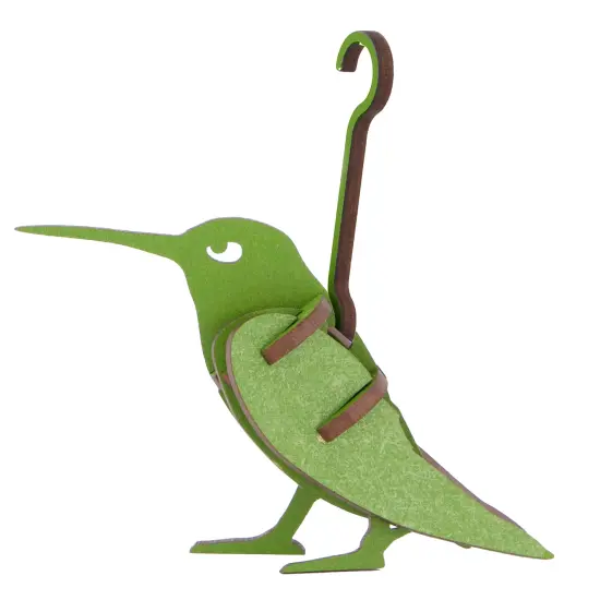 Little & Wood: Woodlet: Small - Hummingbird - Green, 3D Wooden Kit-Set, Bird Puzzle, Easy Assembly, Pop Build Fun, Sustainably Sourced Wood, Ages 6+ {3}