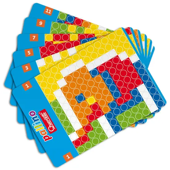 Quercetti: Pallino - Create-Your-Own Mosaic w/ Colored Balls, STEM Game Activity Toy, Design Cards, Learn Colors & Patterns, Preschool Play, Kids 4+ {4}