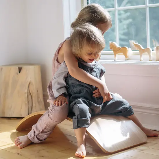 Kinderfeets: Kinderboard - Natural - All Ages Wooden Balance Board, Multifunctional Use, Handcrafted, 300 Lbs Max,Toddler-Kid-Teen-Adult Age 18mo+ {6}