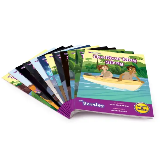 Junior Learning: The Beanies Diversity - Phase 5 - Hi-Lo Decodables, 12 Book Set, Letter Patterns, Week-By-Week Progression, Kids Reading Development {4}