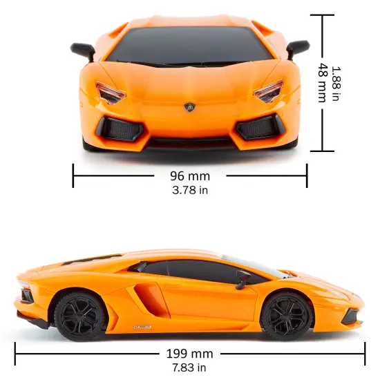 CMJ RC Cars: Lamborghini LP700-4 - Orange - 1:24 Scale, Remote Control Radio Vehicle, 2.4 Ghz, LED Headlights, Indoor-Outdoor Racing Toy, Licensed {3}
