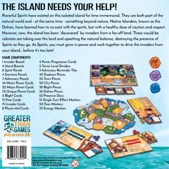 Greater Than Games Spirit Island Core Board Game, 1-4 players {3}