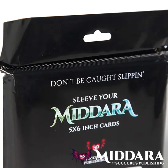 Middara: The Sexiest Sleeves 100 Pack - 5x6" Large Size, Clear Card Sleeves, Custom Act 1 Board Game Accessory, Thick Design Protection, RPG Add-On {6}