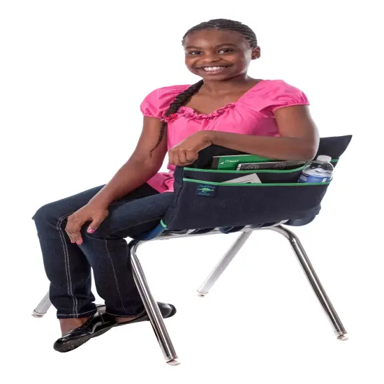 Aussie Pouch Chair Pocket with Double Pocket Design, Medium, 15 Inches, Green Trim {3}