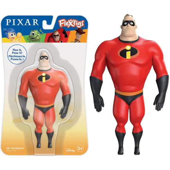 FleXfigs: Pixar Woody & Mr. Incredible- 2 Character Pack - Articulated Action Figures, Flex It - Pose It!, Collectible Toy Miniatures, Kids Ages 3+ {5}