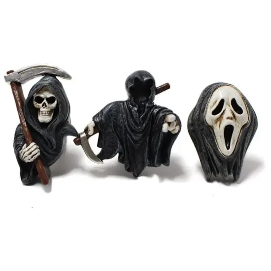 Ghostface Skeleton Car Vent Clip Halloween Decor {1}