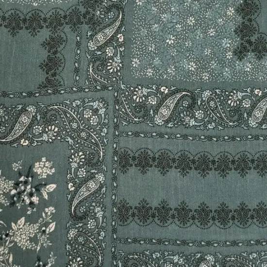 1 Yard Agave Green Rayon Crinkle Fabric Lightweight and Breathable Material for Dresses Blouses and Skirts 50/52 Inch Width {2}