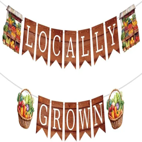 Baby Shower Decorations Locally Grown Pre-Strung Spring Fall Fruit {1}