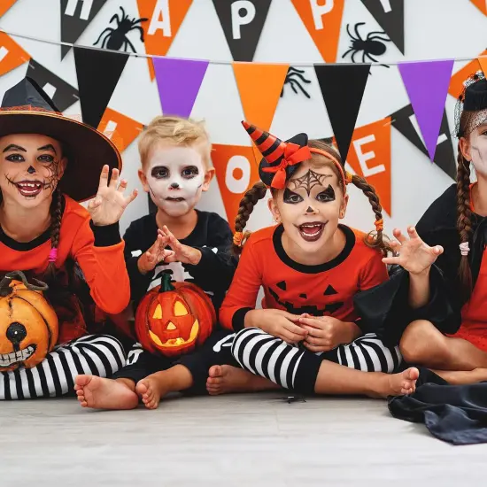 10 Pieces 328 ft Halloween Pennant Banner {5}