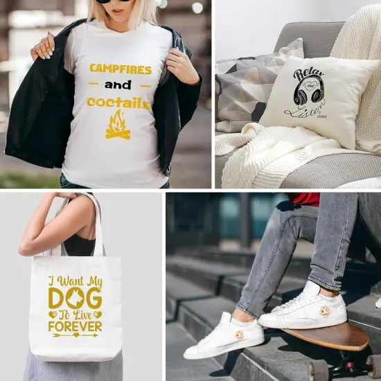 HTV Heat Transfer Vinyl Bundle 37Pack 12" x 10" Vinyl Sheets-20 Assorted Colors {4}