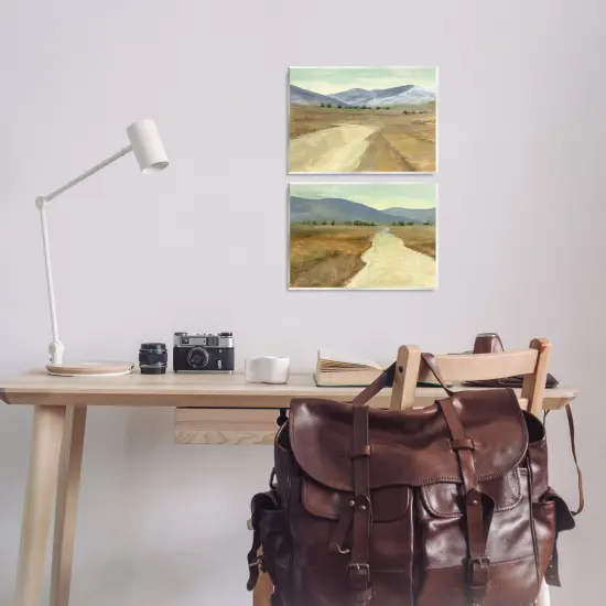 Stupell Industries Barren Desert Path 2pc Wall Plaque Art Set Design by Michael Willett {2}