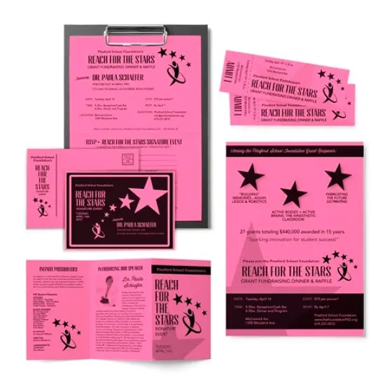 Astrobrights 12" x 12" 80# Cover Sheets Bulk Pack of 100 Pulsar pink {2}