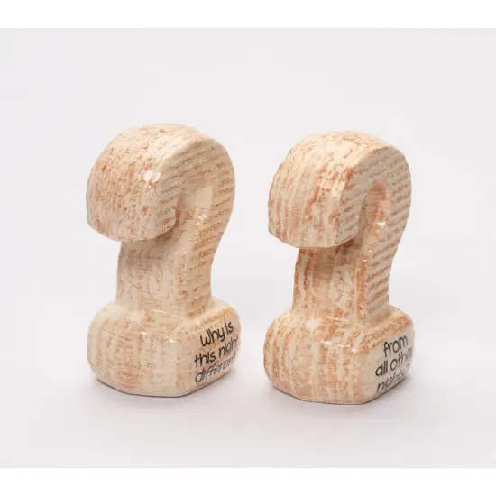 Ceramic Matzah Salt And Pepper Shakers, Home Decor, Jewish Decor, Kitchen Decor, Gift for Her {3}