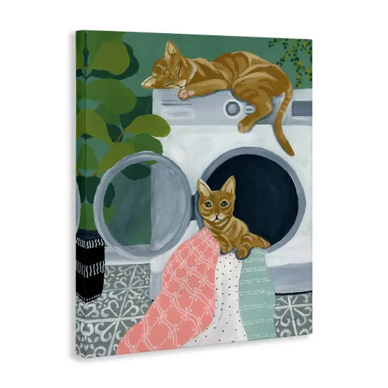 Stupell Industries Cuddling Laundry Cats Canvas Wall Art Design by Yvette St. Amant {3}