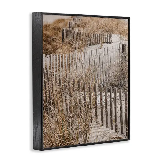 Stupell Industries Snaking Beach Fence Framed Giclee Wall Art Design by LSR Design Studio {3}
