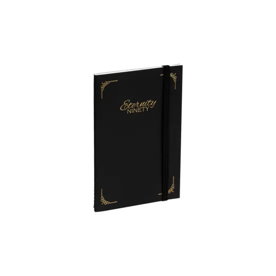 New York Central Eternity Ninety Flat Book - 4x6" Sketch Watercolor Journal - Black Soft Paperback Cover - Watercolor Sketchbook Journal w/ Elastic Band,10 Sheets 100% Cotton, 90 lb Cold-Pressed {1}