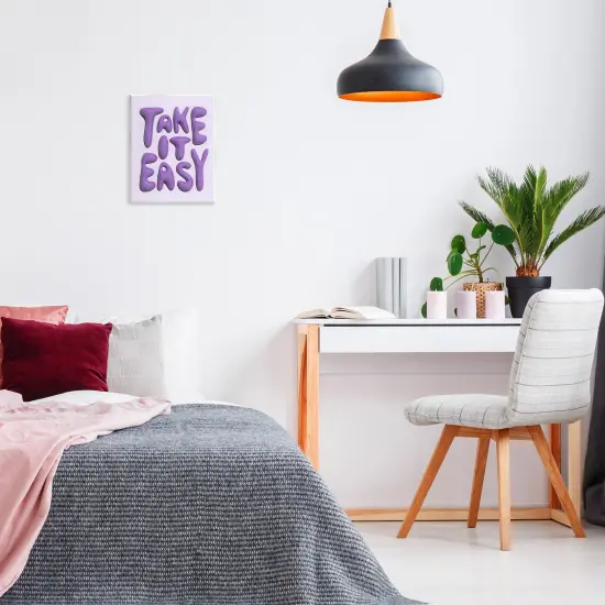 Stupell Industries Take It Easy Letters Wall Plaque Art Design by Victoria Barnes  {2}